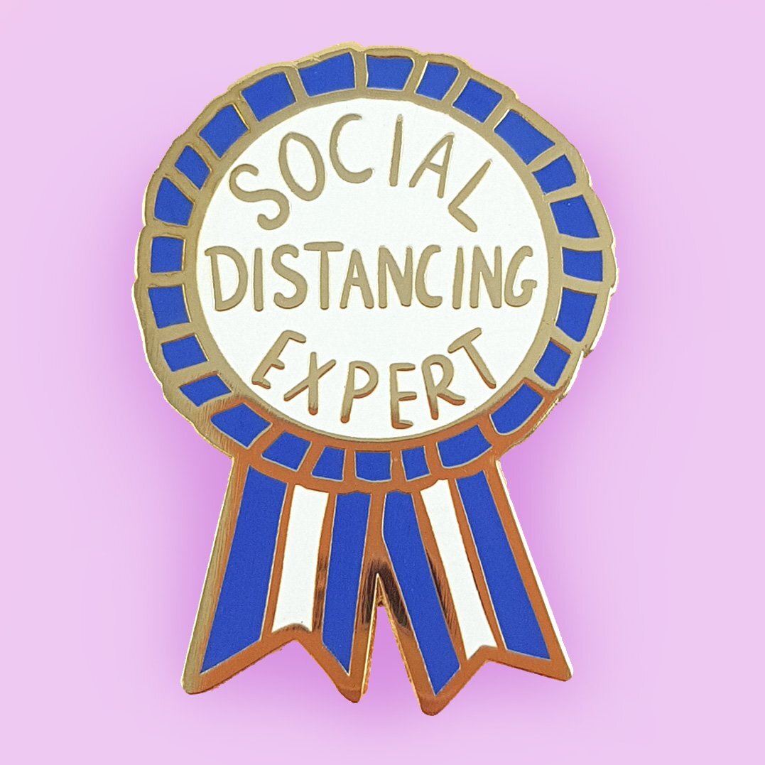 Social Distancing Expert | Lapel Pin | Jubly-Umph