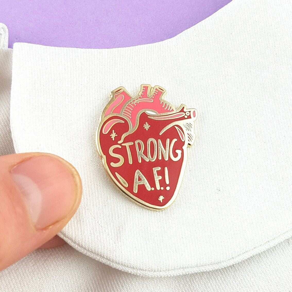 Strong A.F! | Lapel Pin | Jubly-Umph