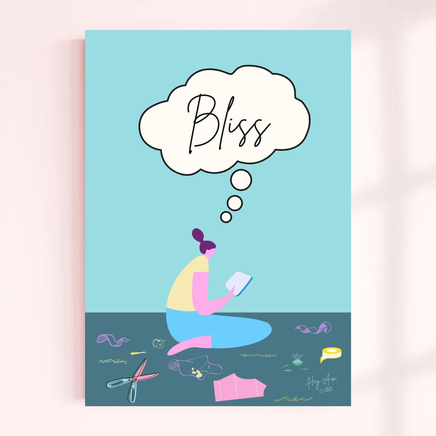 Bliss | Digital Wall Art | Download Only | A3, A4, A5, A6 Sizes