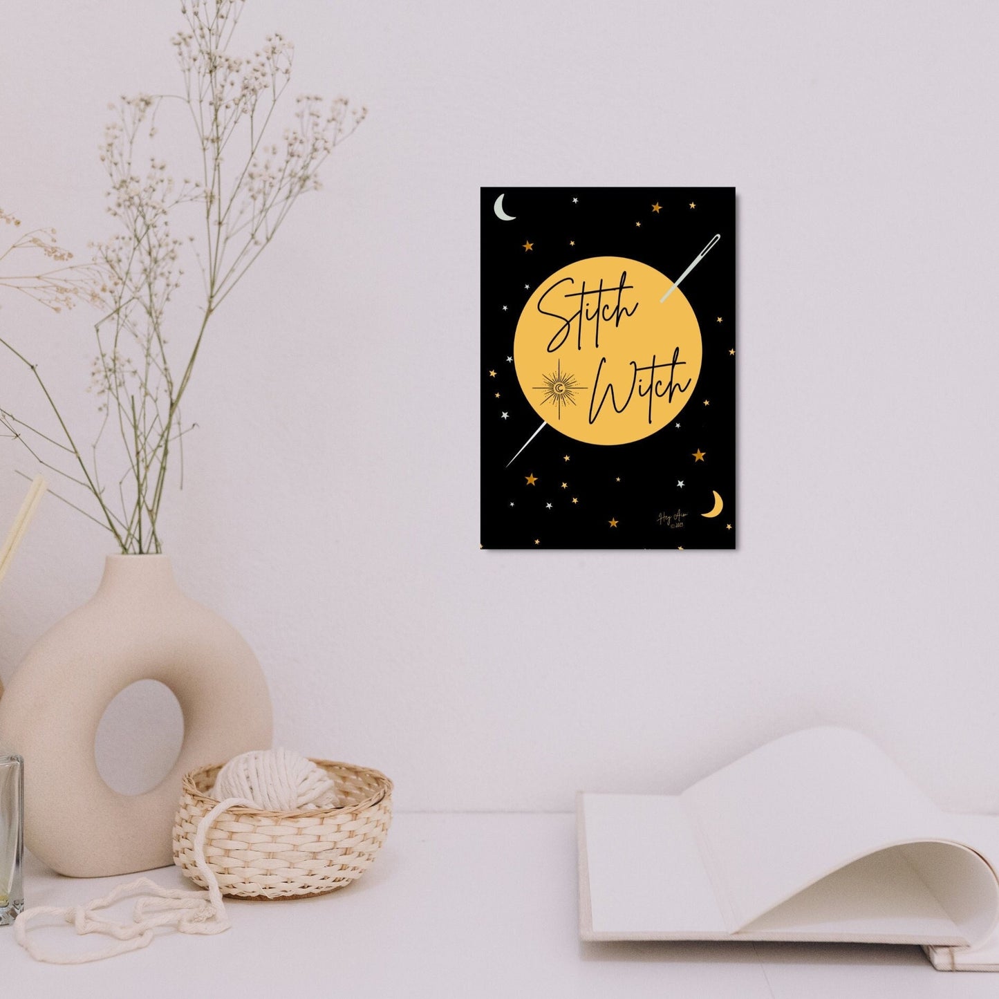 Stitch Witch | Digital Wall Art | Download Only | A3, A4, A5, A6 Sizes