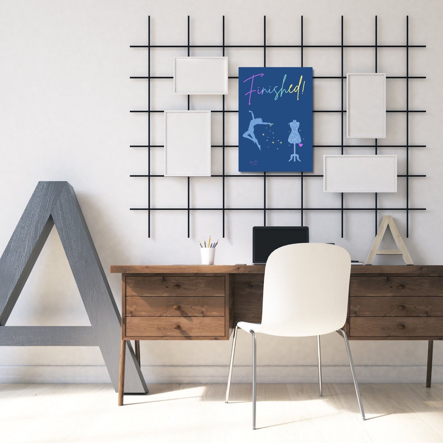 Finished! | Digital Wall Art | Download Only | A3, A4, A5, A6 Sizes