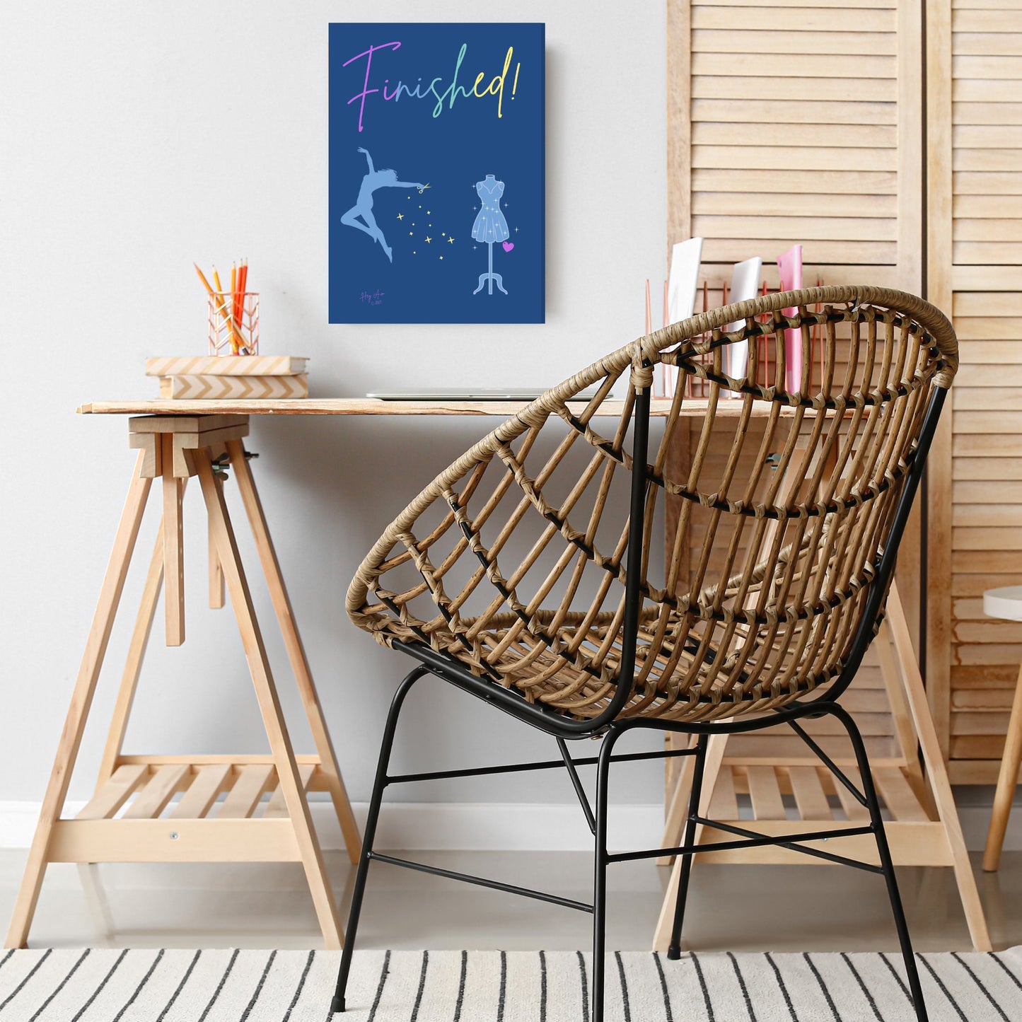 Finished! | Digital Wall Art | Download Only | A3, A4, A5, A6 Sizes