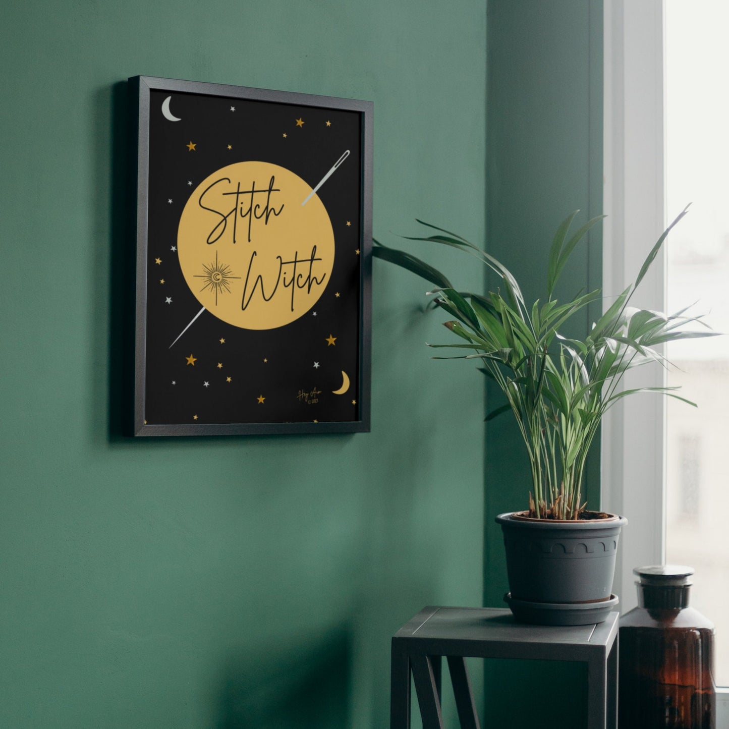 Stitch Witch | Digital Wall Art | Download Only | A3, A4, A5, A6 Sizes