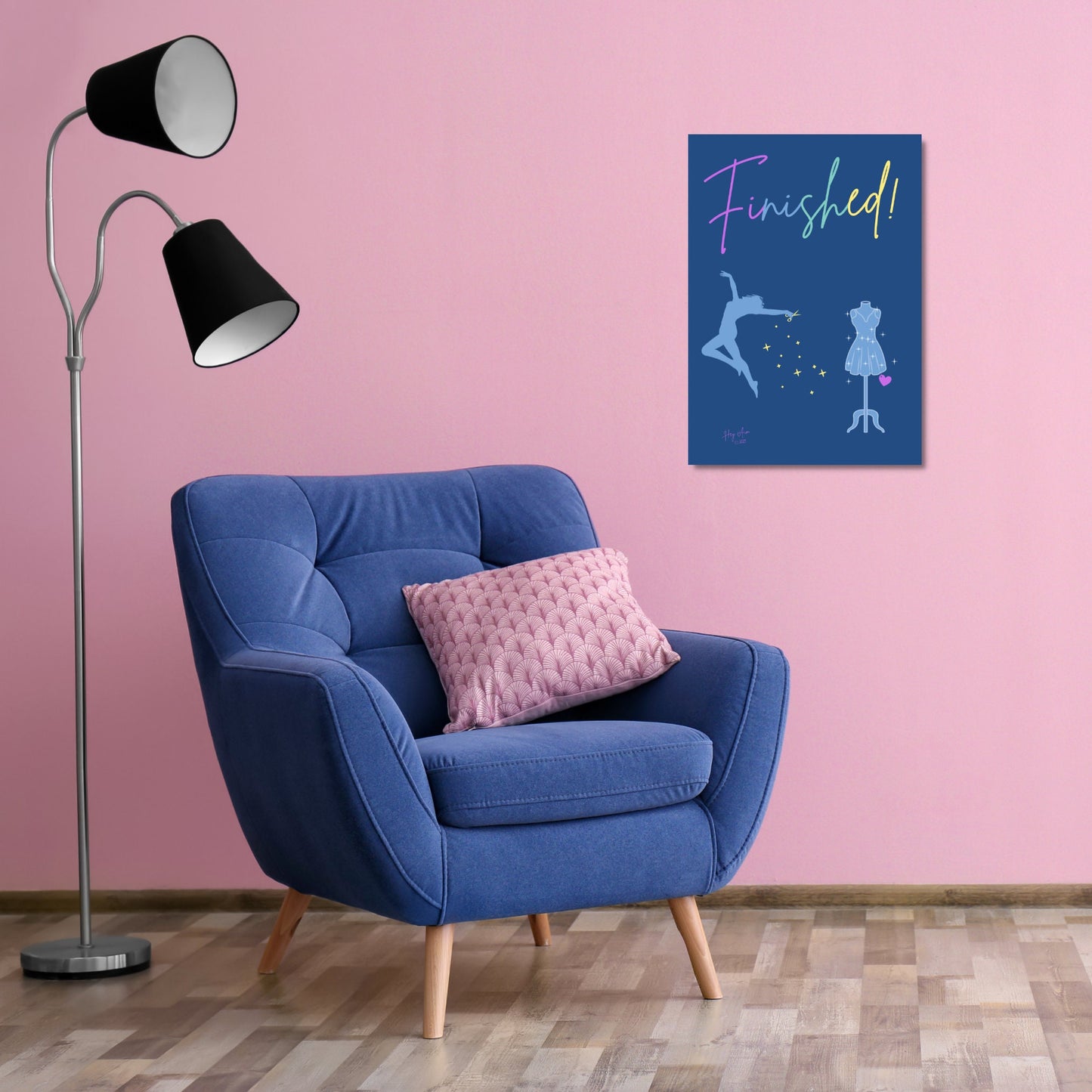 Finished! | Digital Wall Art | Download Only | A3, A4, A5, A6 Sizes
