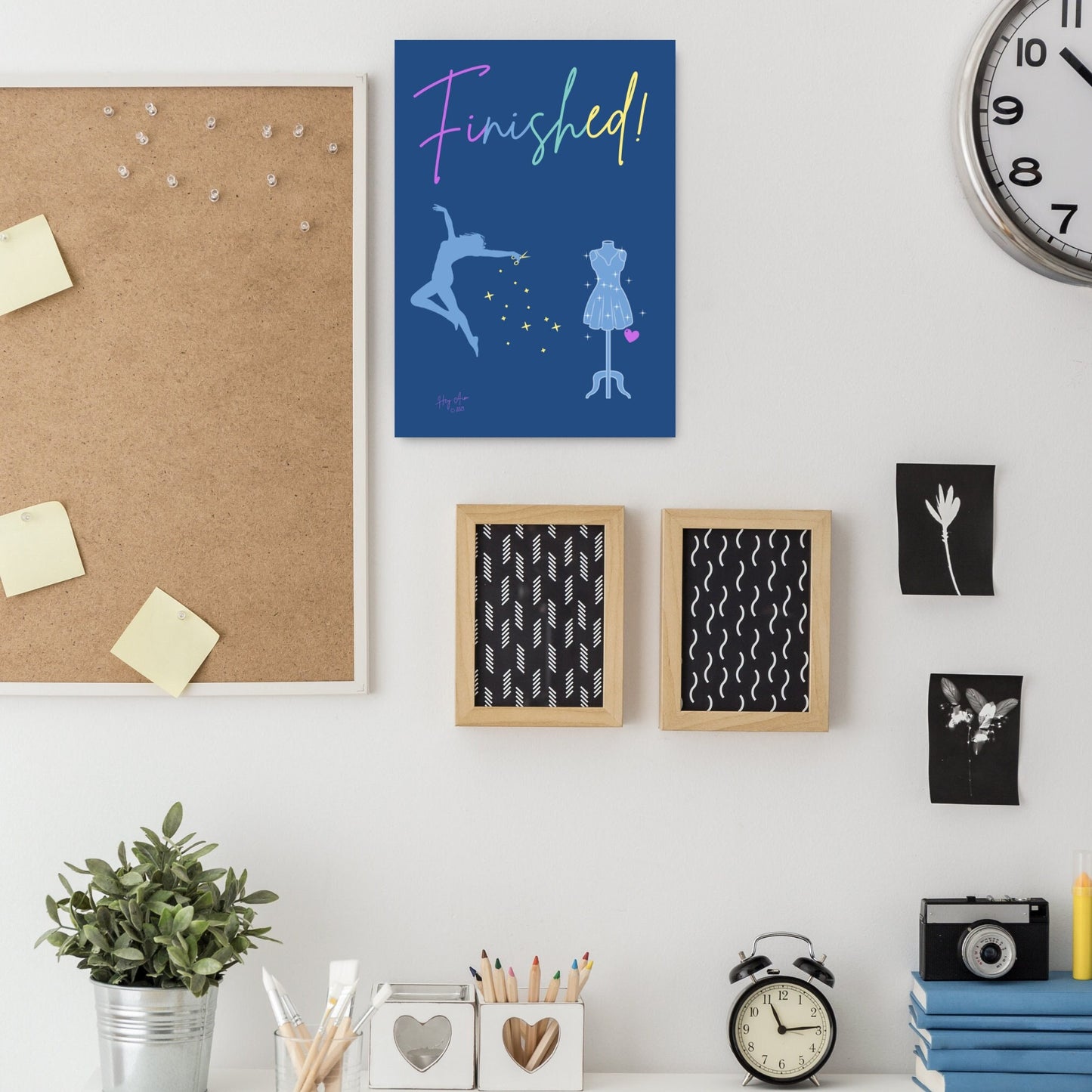 Finished! | Digital Wall Art | Download Only | A3, A4, A5, A6 Sizes